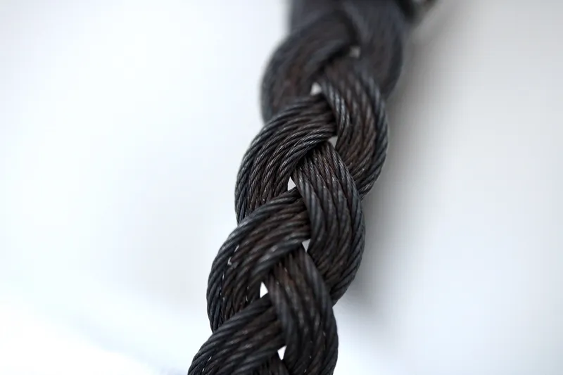 Bracelet homme - acier noir & or blanc 18K