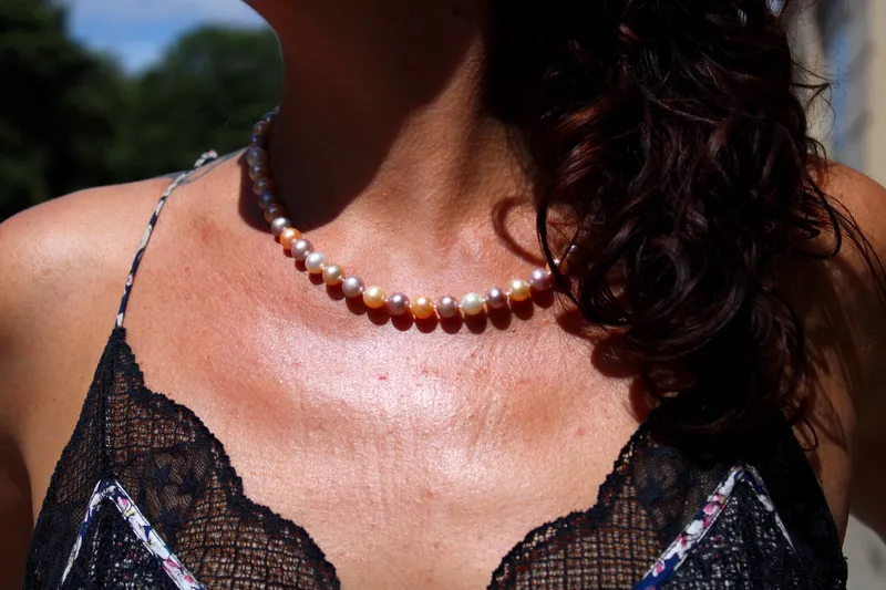 Collier perles d'eau douce